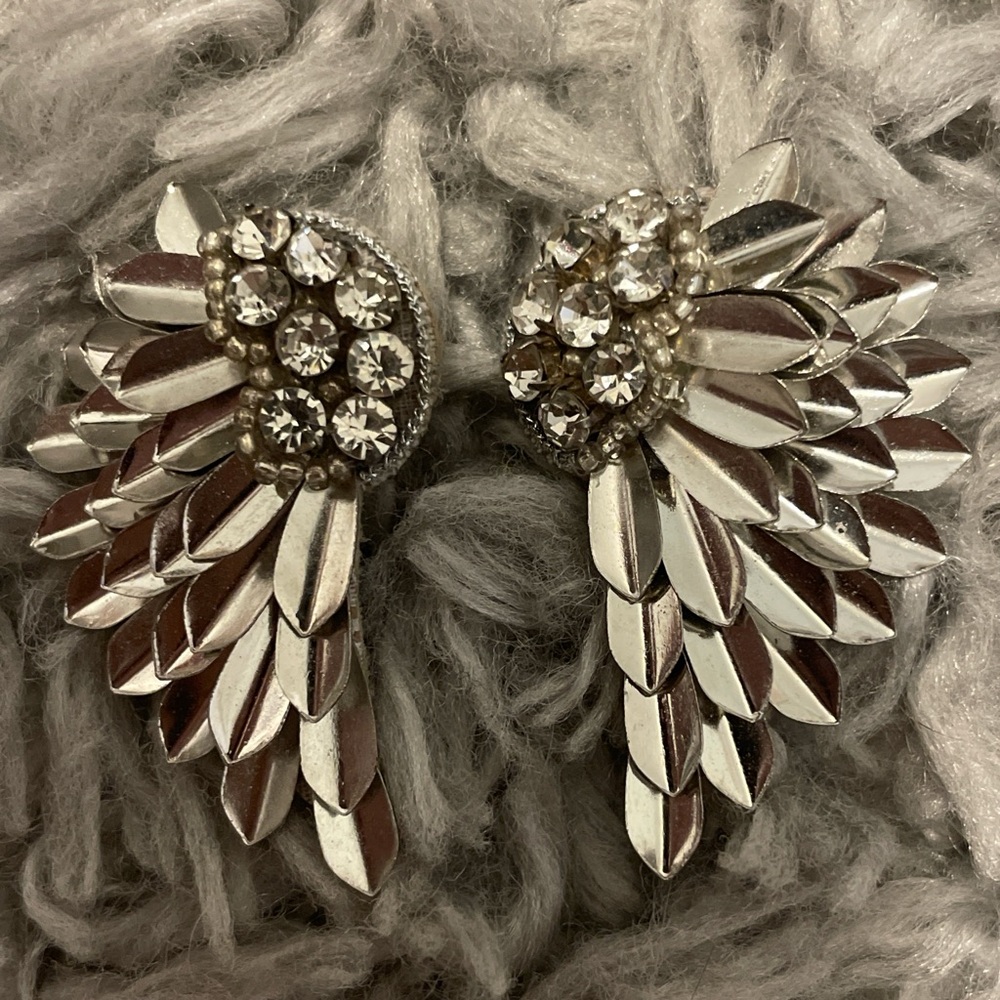 Deepa gurnani wing earrings